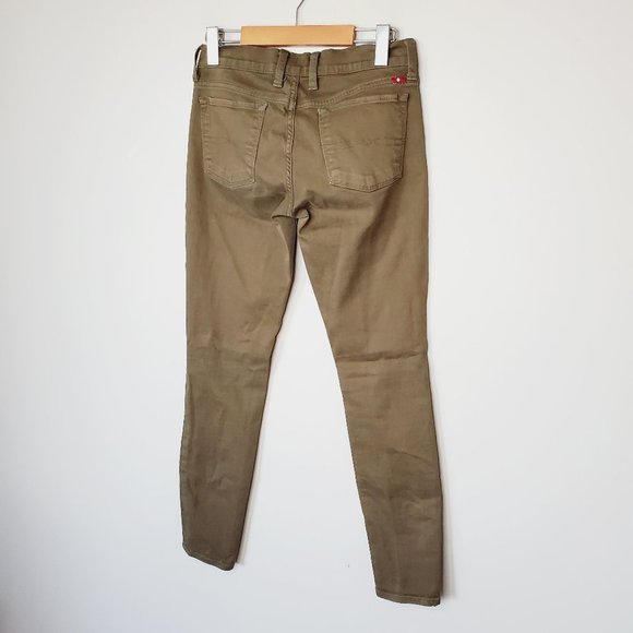 Lucky Brand Jeans Charlie Super Skinny Olive Green 26 - Picture 5 of 12